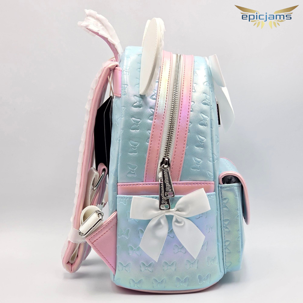 Loungefly Exclusive Disney Minnie Mouse Ruffle Ears Mini Backpack New - Picture 4 of 5